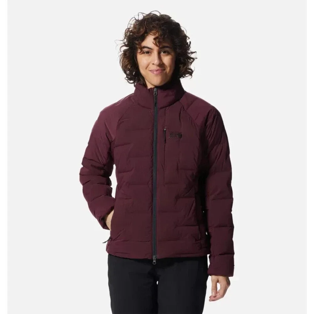 Mountain Hardwear Stretchdown Puffer Jacket Women's XS Purple Full Zip ERK1660